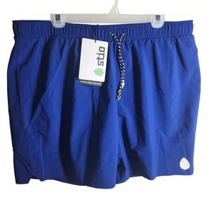 Stio Men's Terral Cobalt‎ Night XXL 6 Inch Inseam Athletic Shorts NEW WITH TAGS